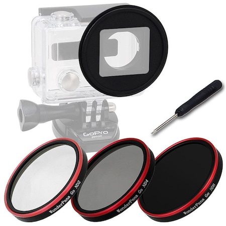 Fotodiox WPGT-H3Pls-2-4-10Macro-Kit Pro WonderPana Go H3 Plus Neutral Density Kit WPGT-H3Pls-2/4/10Macro-Kit